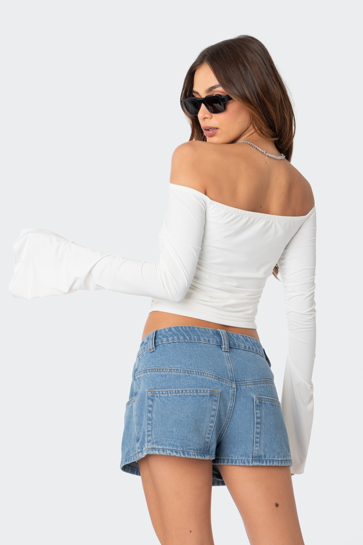 Corey Off The Shoulder Gathered Top - Image 5