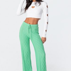 Kasey Cable Knit Pants