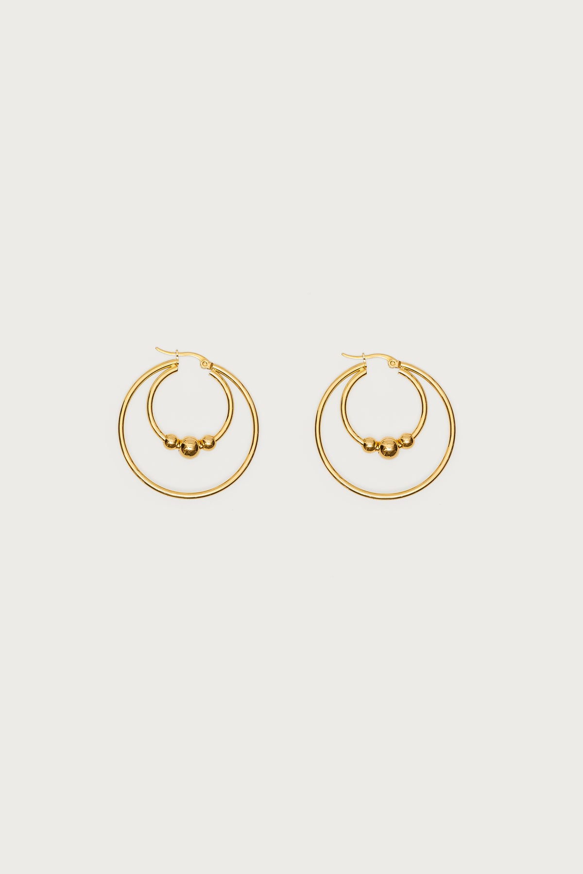 Double Hoop Earrings - Image 2