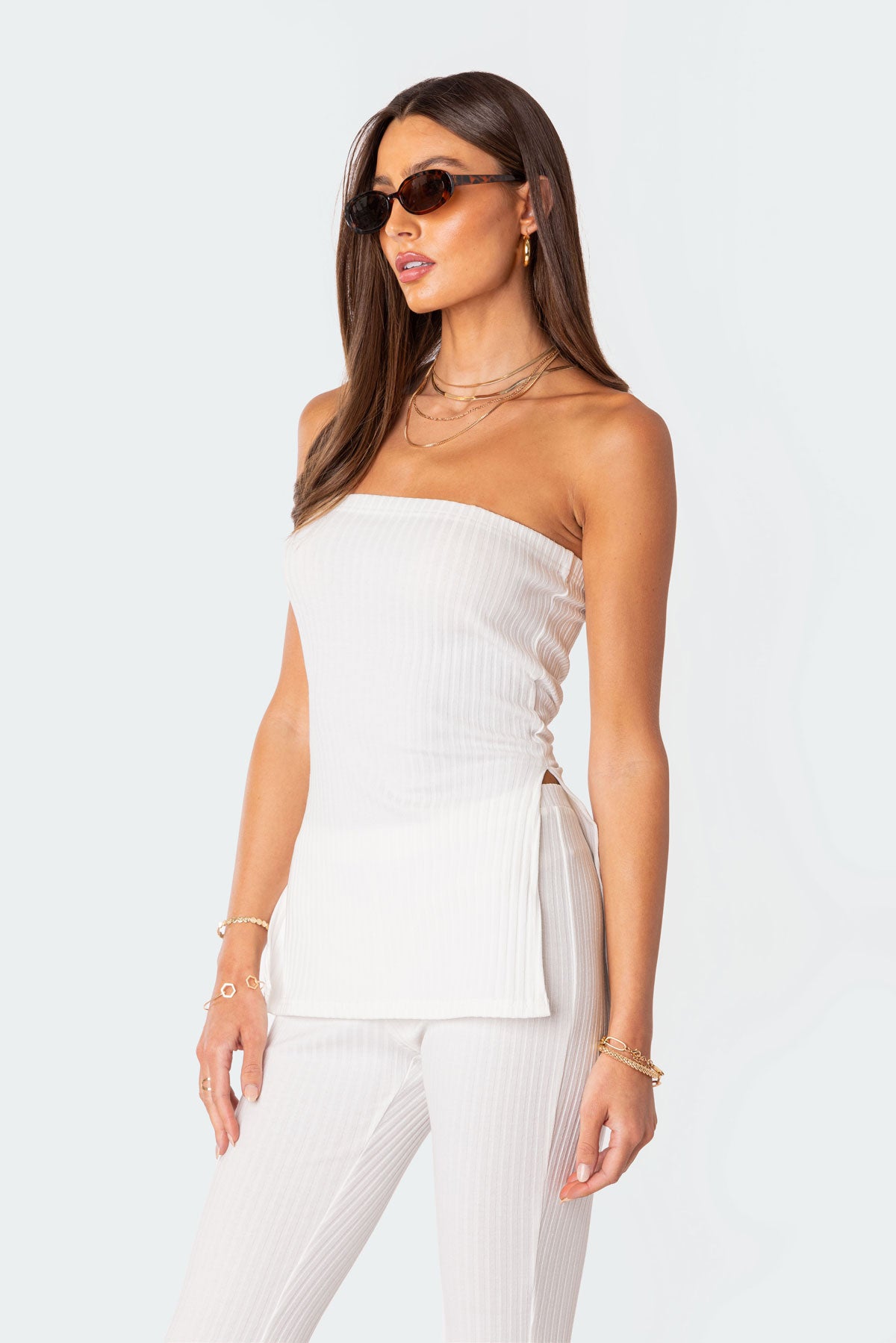 Dekota Slit Ribbed Top - Image 3