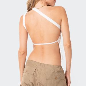Verdi Open-Back One Shoulder Top