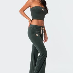 Terry Low-Rise Pants