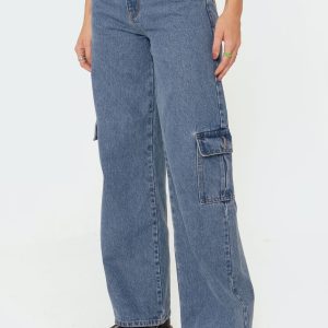 Deliah Low-Rise Cargo Jeans