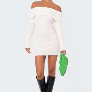 Emma Fold Over Knitted Dress
