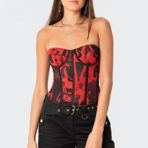 Aly Mesh Corset Top