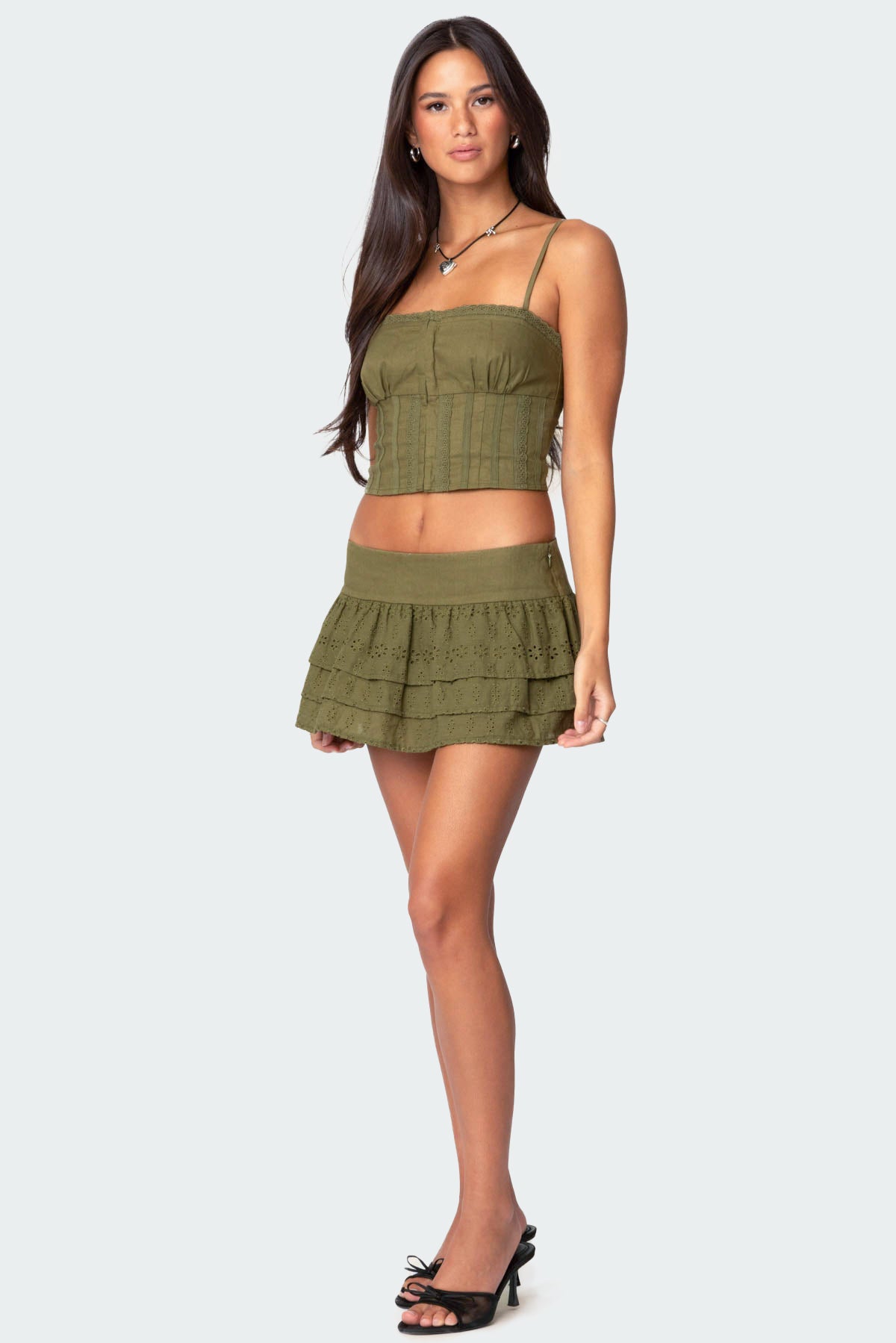 Fluer Linen Look Tank Top - Image 5