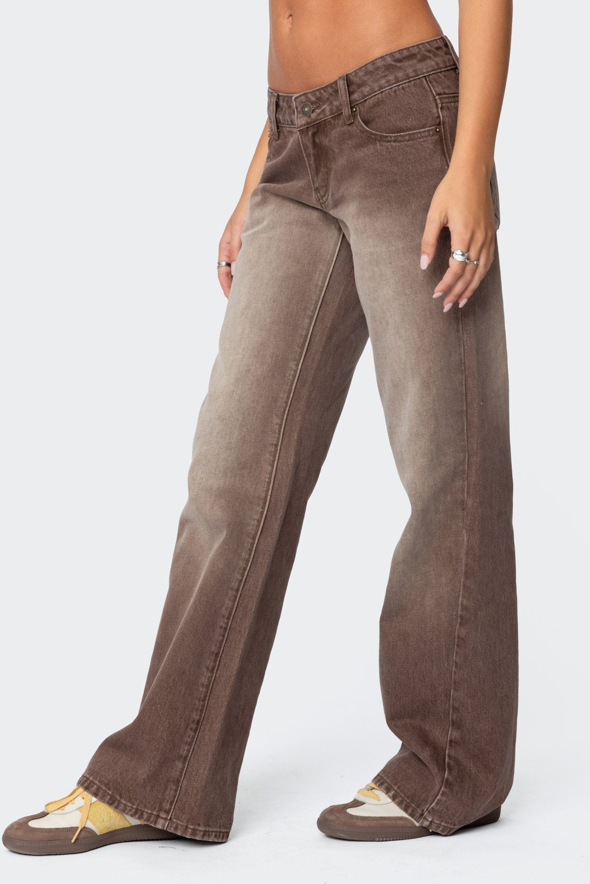 Alysse Low Rise Washed Jeans - Image 3