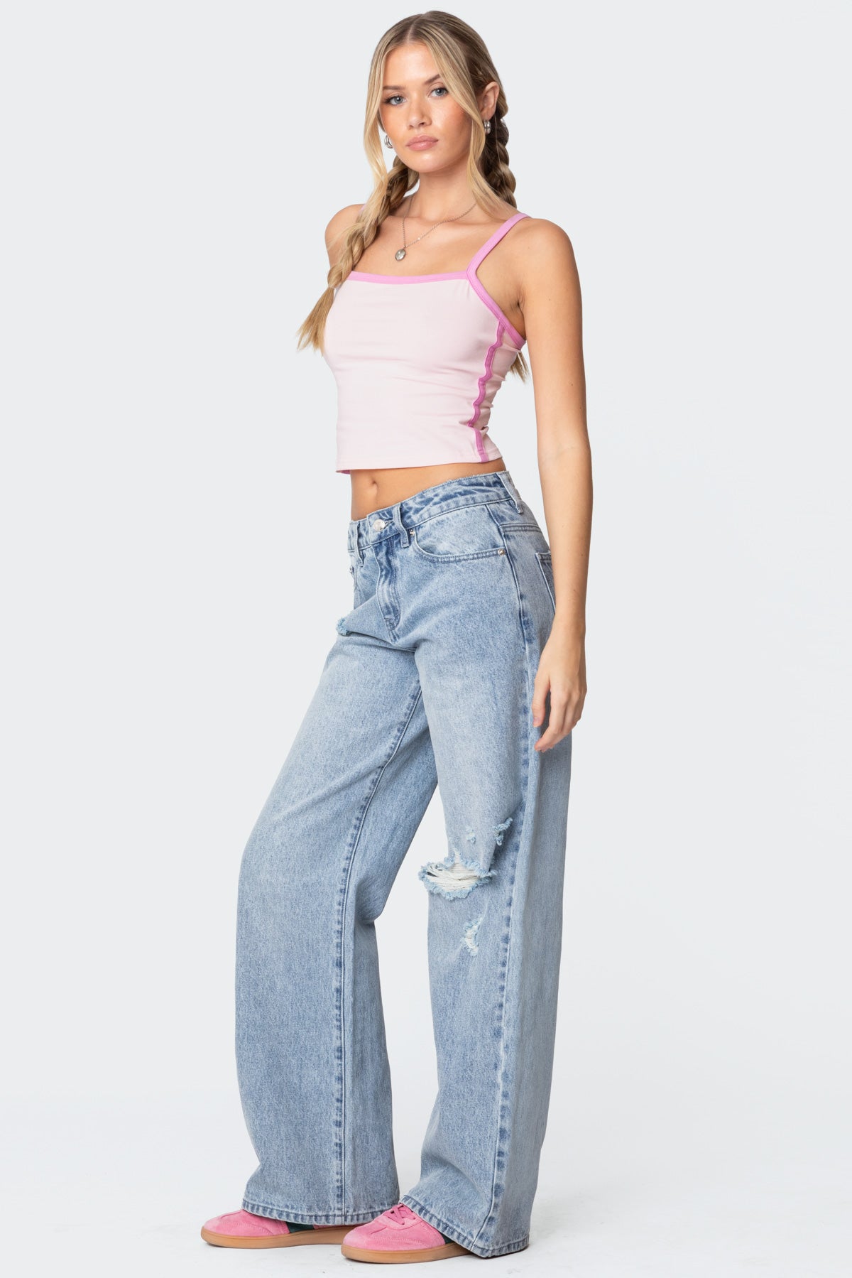 Francesca Contrast Tank Top - Image 4