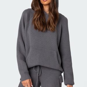 Wynter Oversized Knit Hoodie