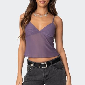 Serafina Sheer Mesh Tank Top