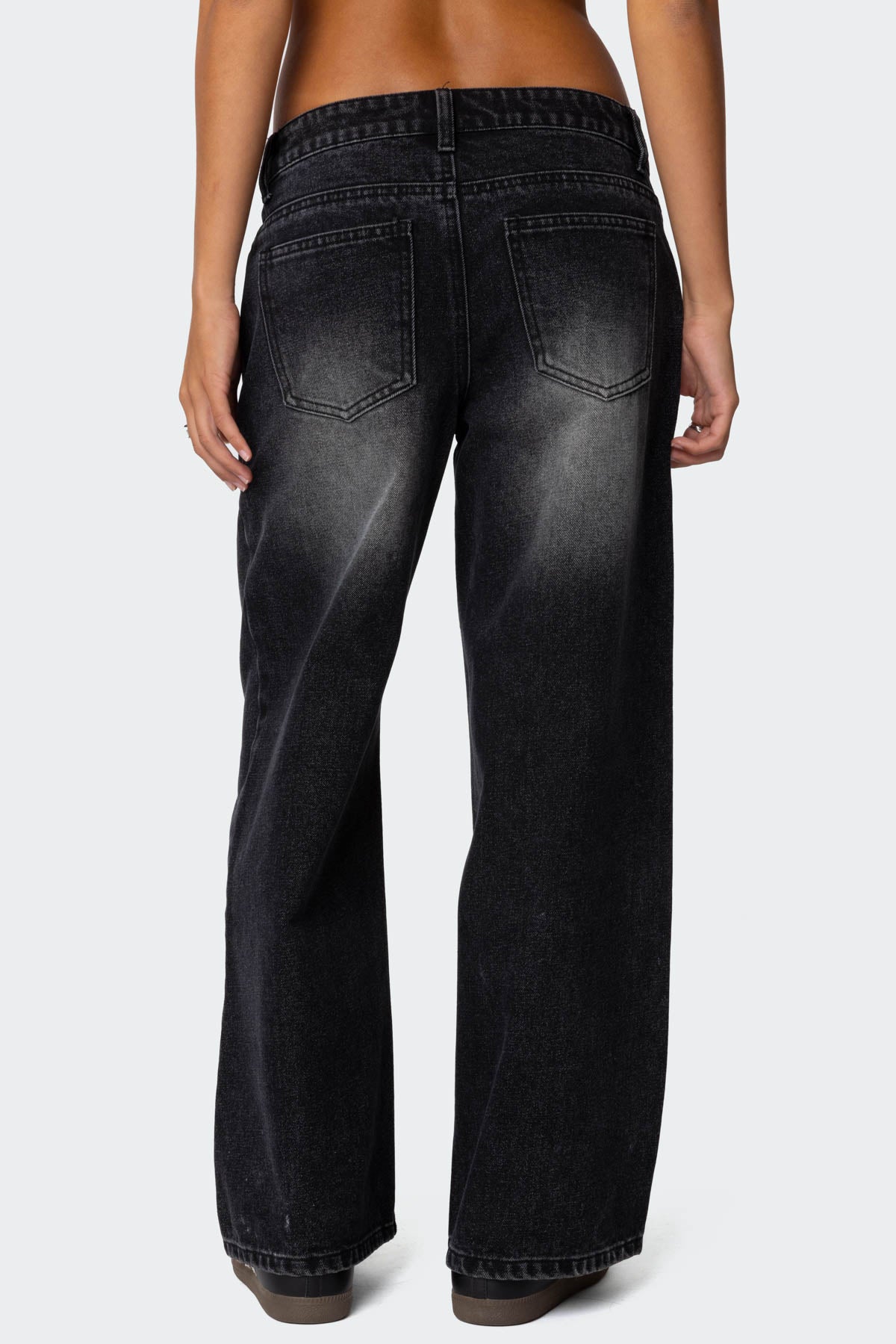 Petite Magda Low Rise Acid Wash Jeans - Image 5
