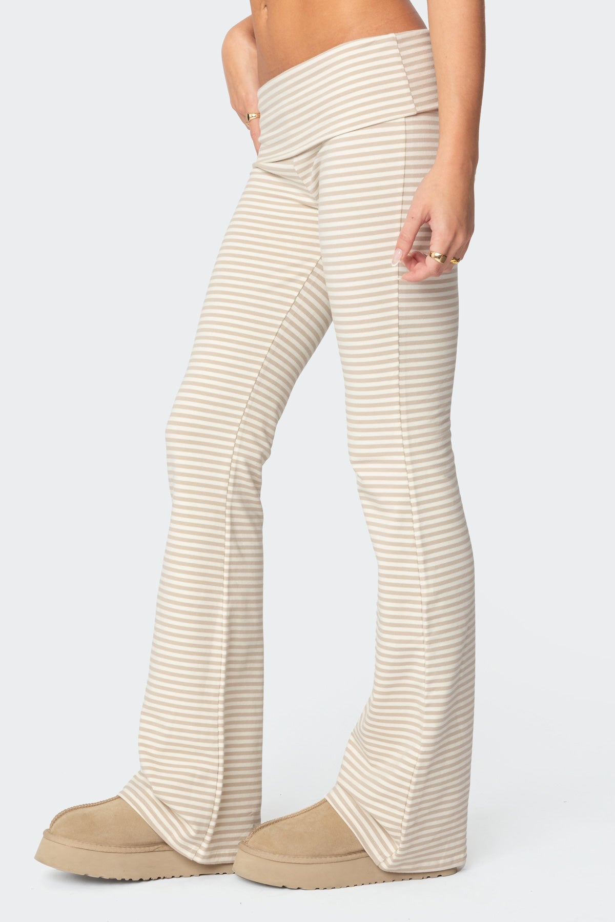 Kaeli Stripey Flared Leggings - Image 4