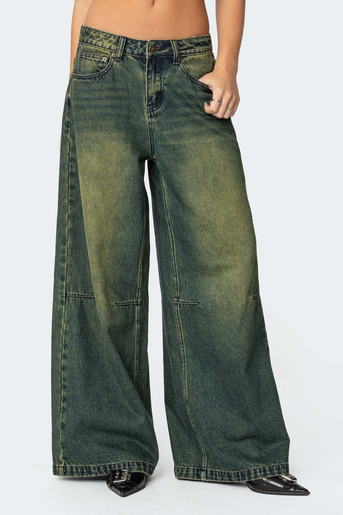 Shawn Washed Low Rise Jeans - Image 2