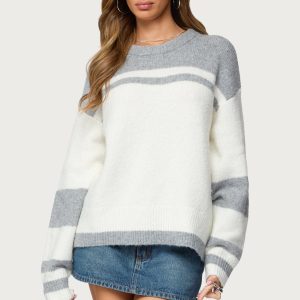 Nogah Stripey Oversized Sweater