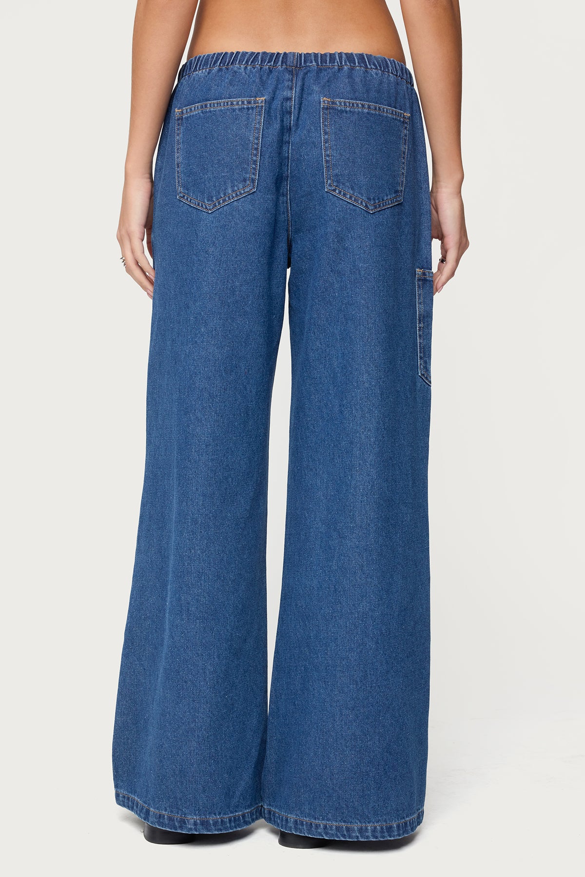Vicky Tie Waist Baggy Jeans - Image 4