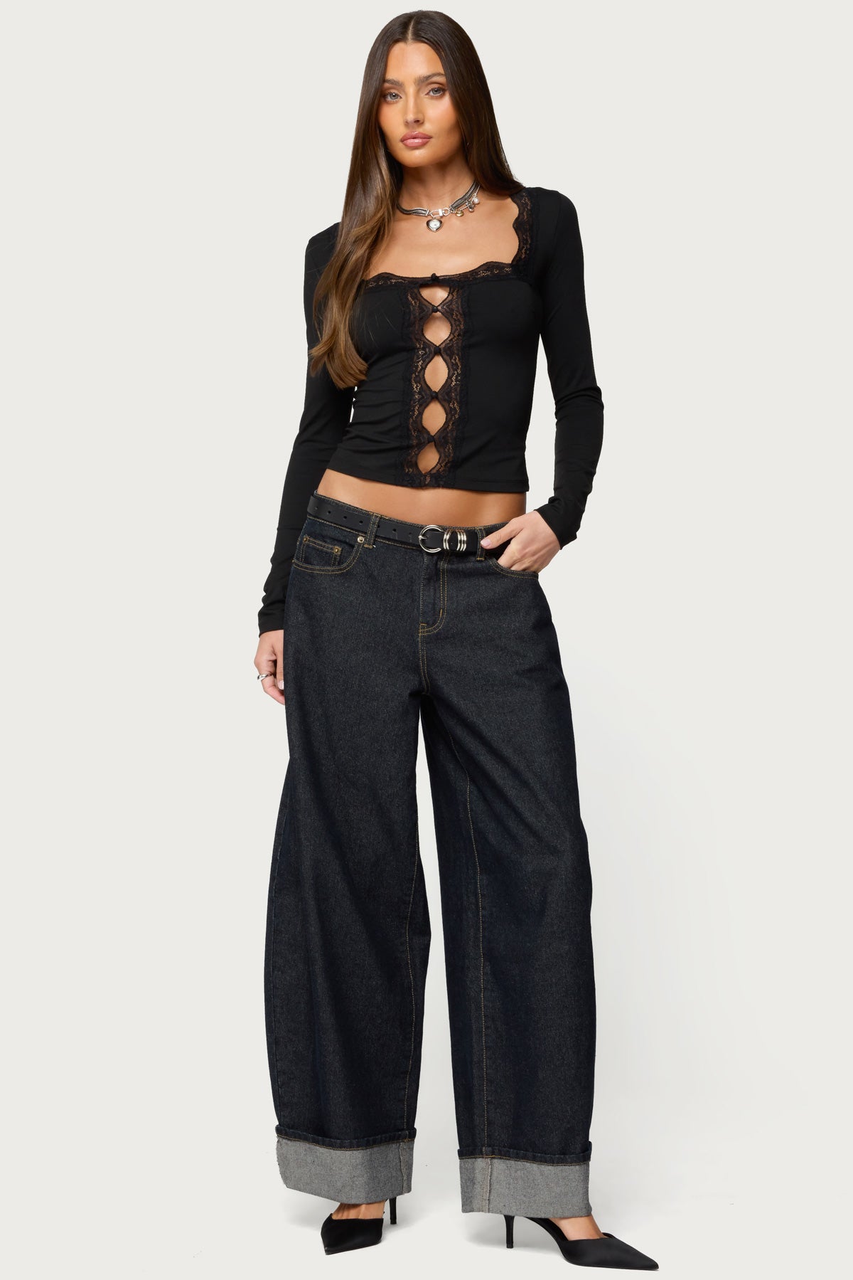 Zeya Lacey Keyhole Top - Image 5