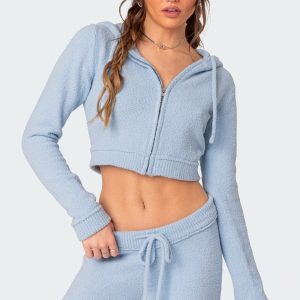 Plush Super Soft Hooded Cardigan