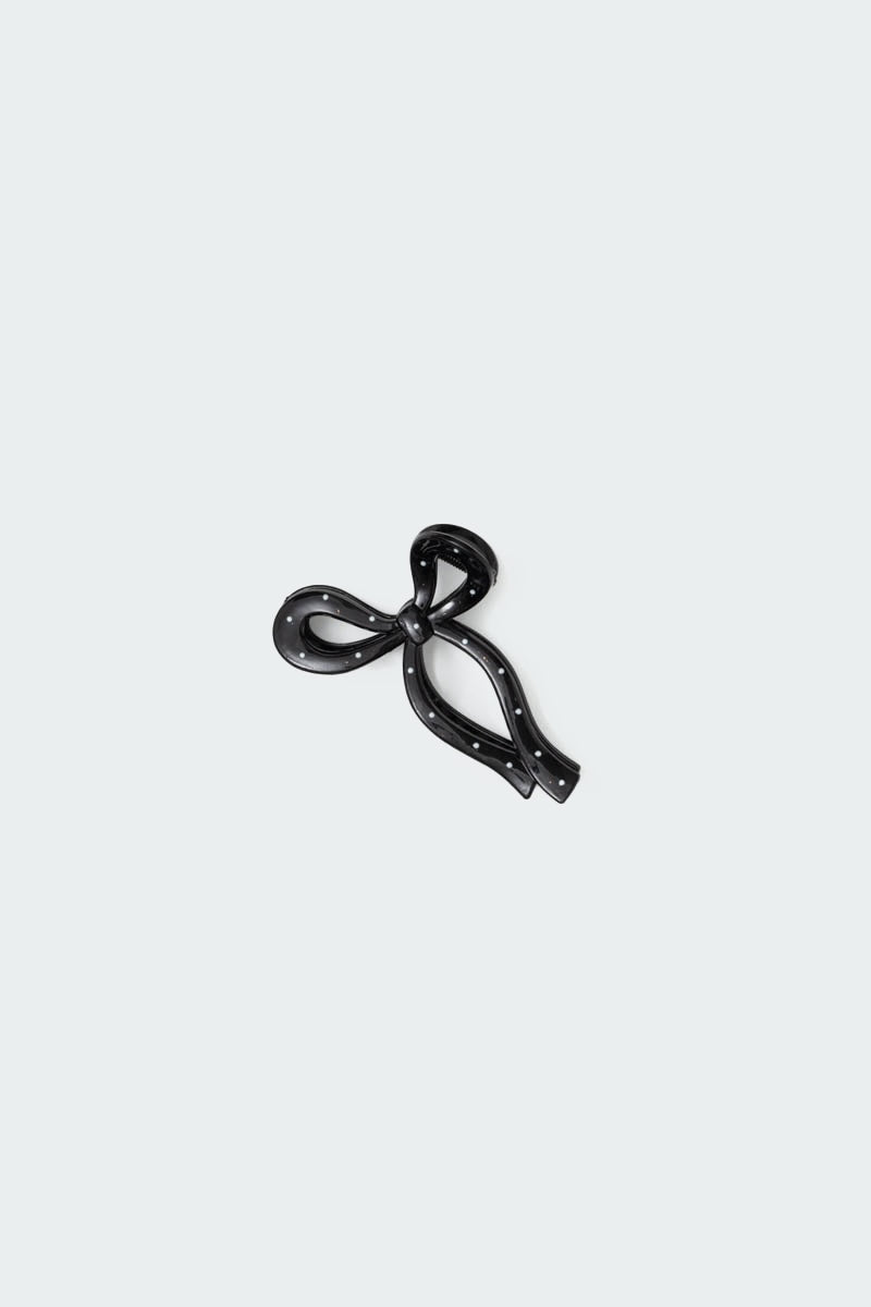 Polka Dot Bow Hair Clip - Image 2