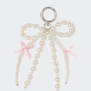 Pearly Bow Bag Charm