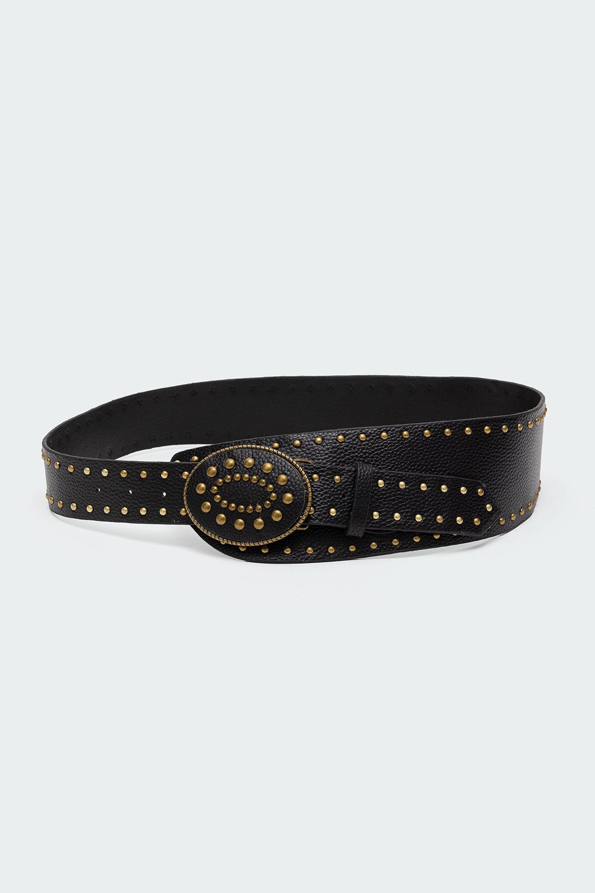 Studded Faux Leather Western Belt - Image 2