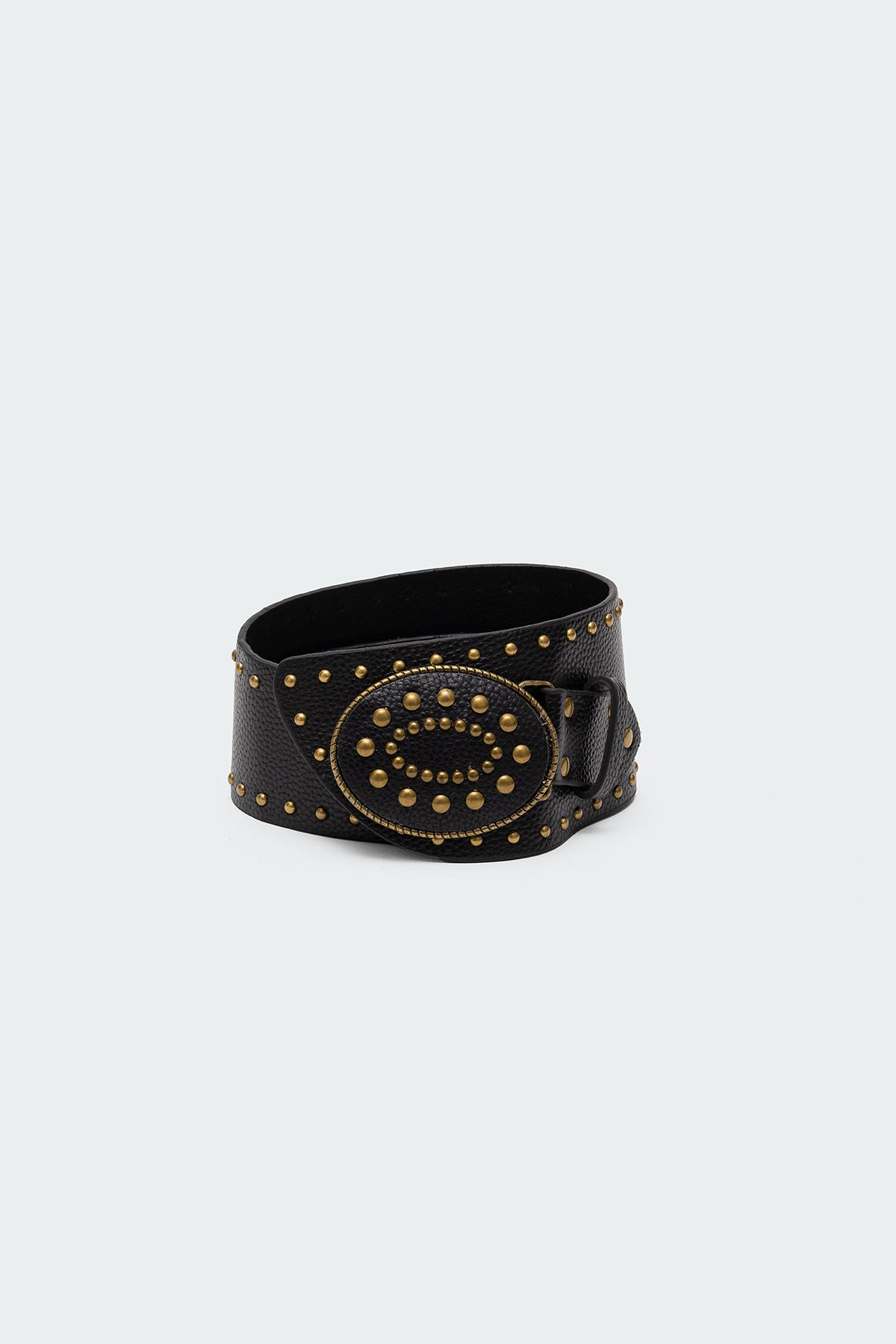 Studded Faux Leather Western Belt - Image 3