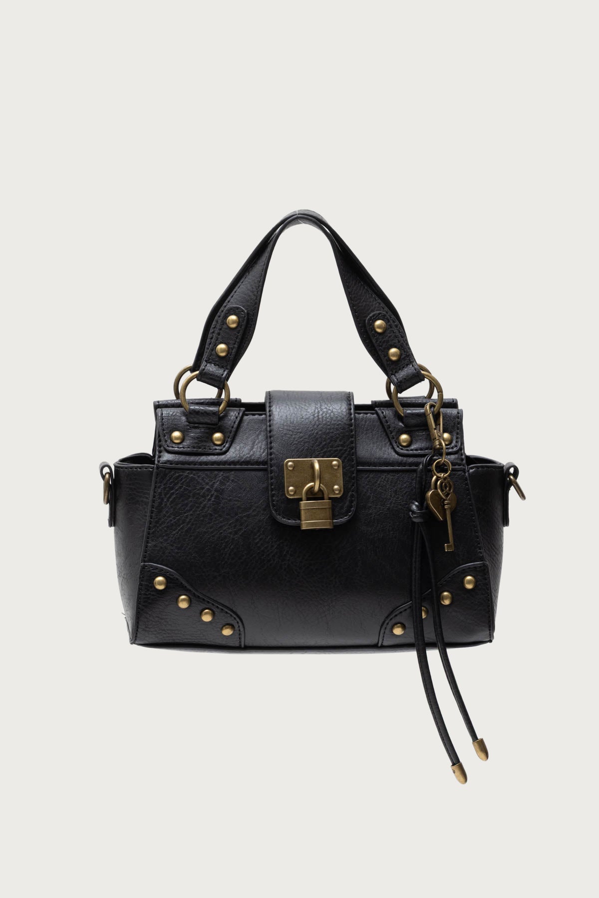 Vintage Hardware Faux Leather Bag - Image 3
