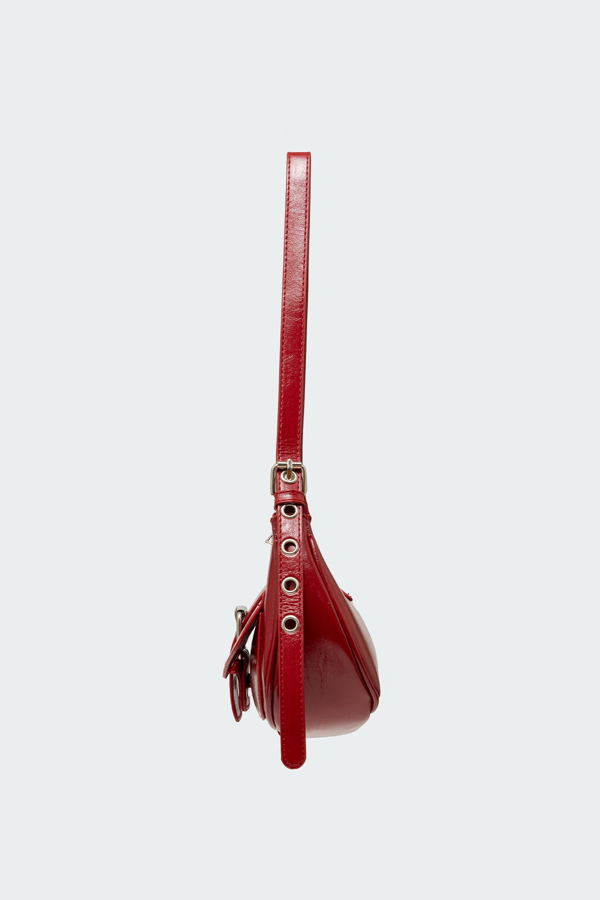 Washed Faux Leather Buckle Bag - Image 4
