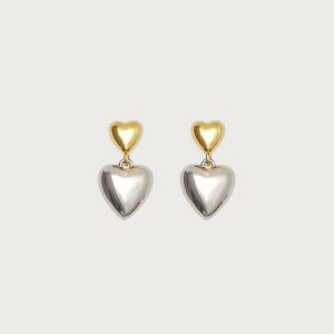 Heart Charm Earrings