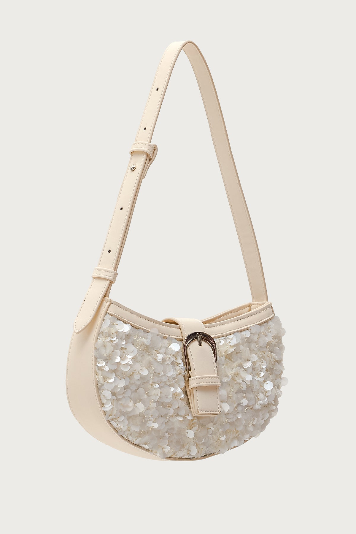 Sequin & Faux Leather Bag - Image 3