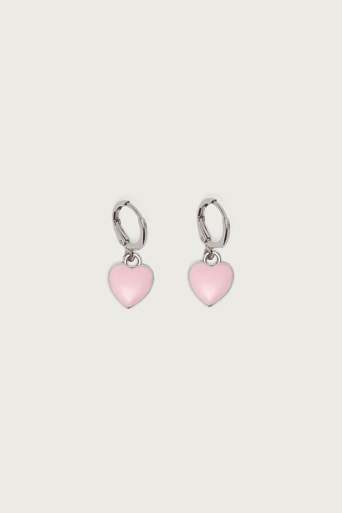 Pinky Heart Earrings - Image 2