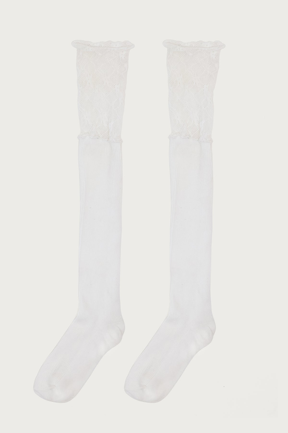 Lacey Layered Knee High Socks - Image 5