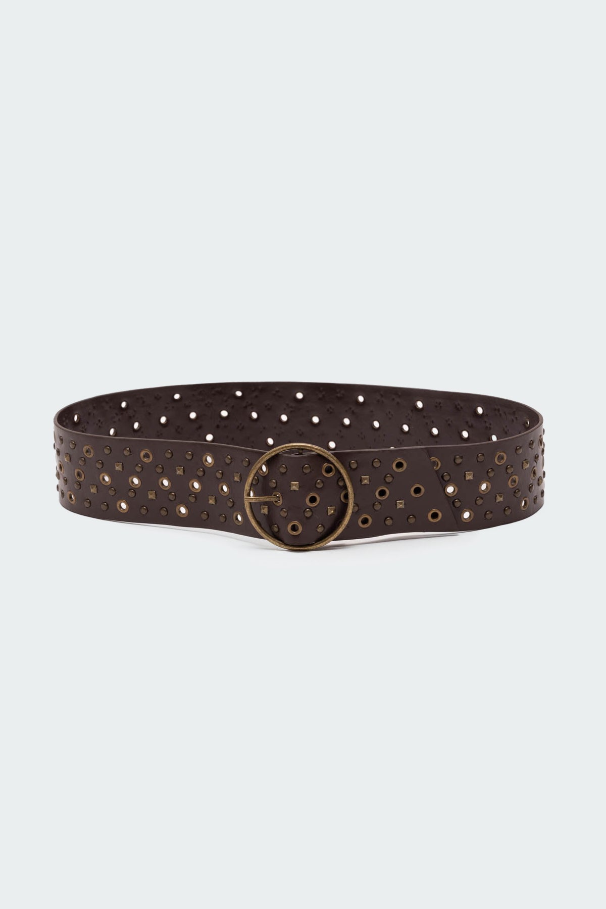Stud & Grommet Faux Leather Belt - Image 2