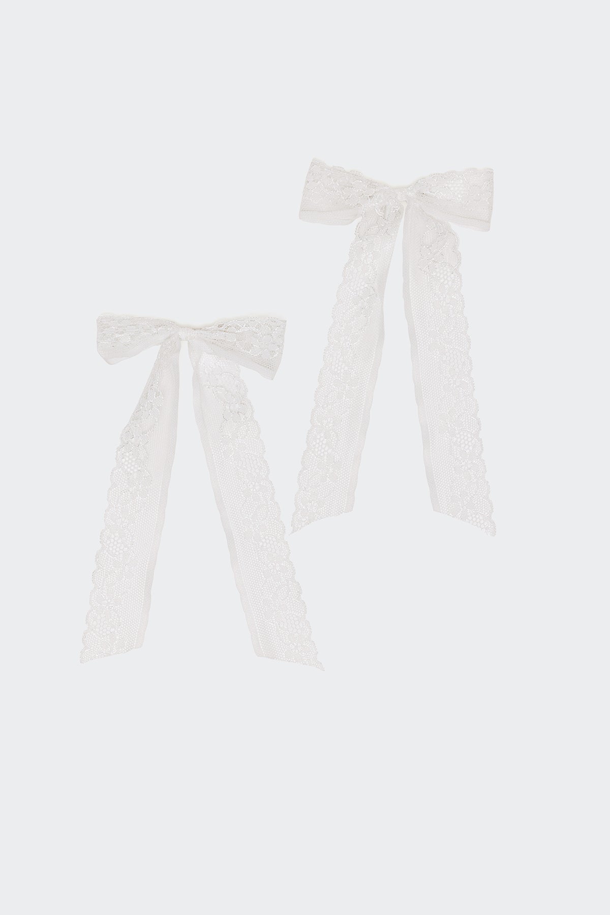 Lace Bow Hair Clip Pack - Image 2