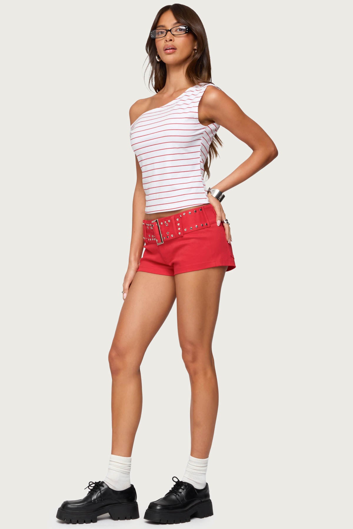 Keryn Striped Asymmetric Top - Image 4