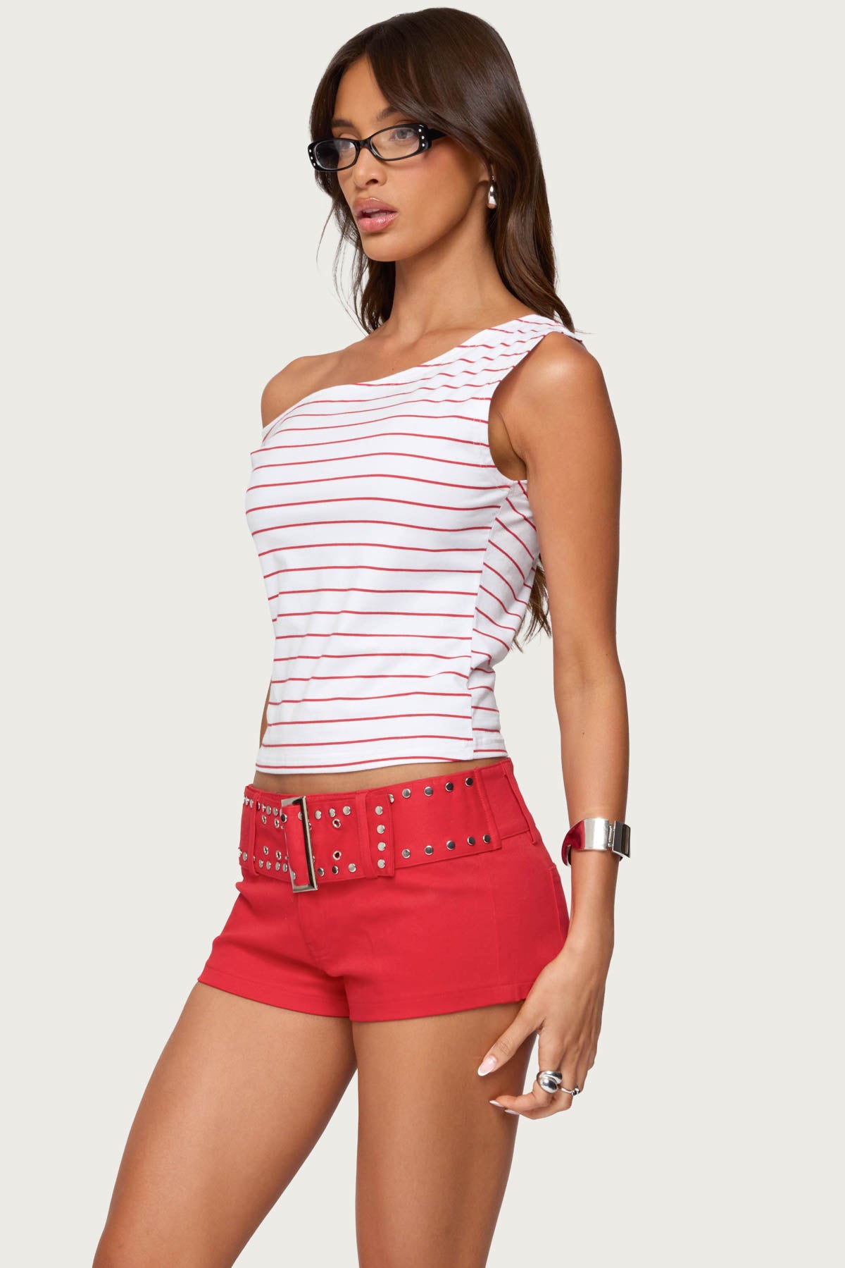 Keryn Striped Asymmetric Top - Image 3