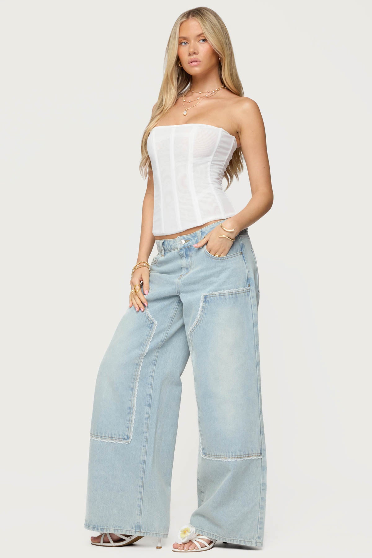 Teela Lacey Low Rise Carpenter Jeans - Image 4