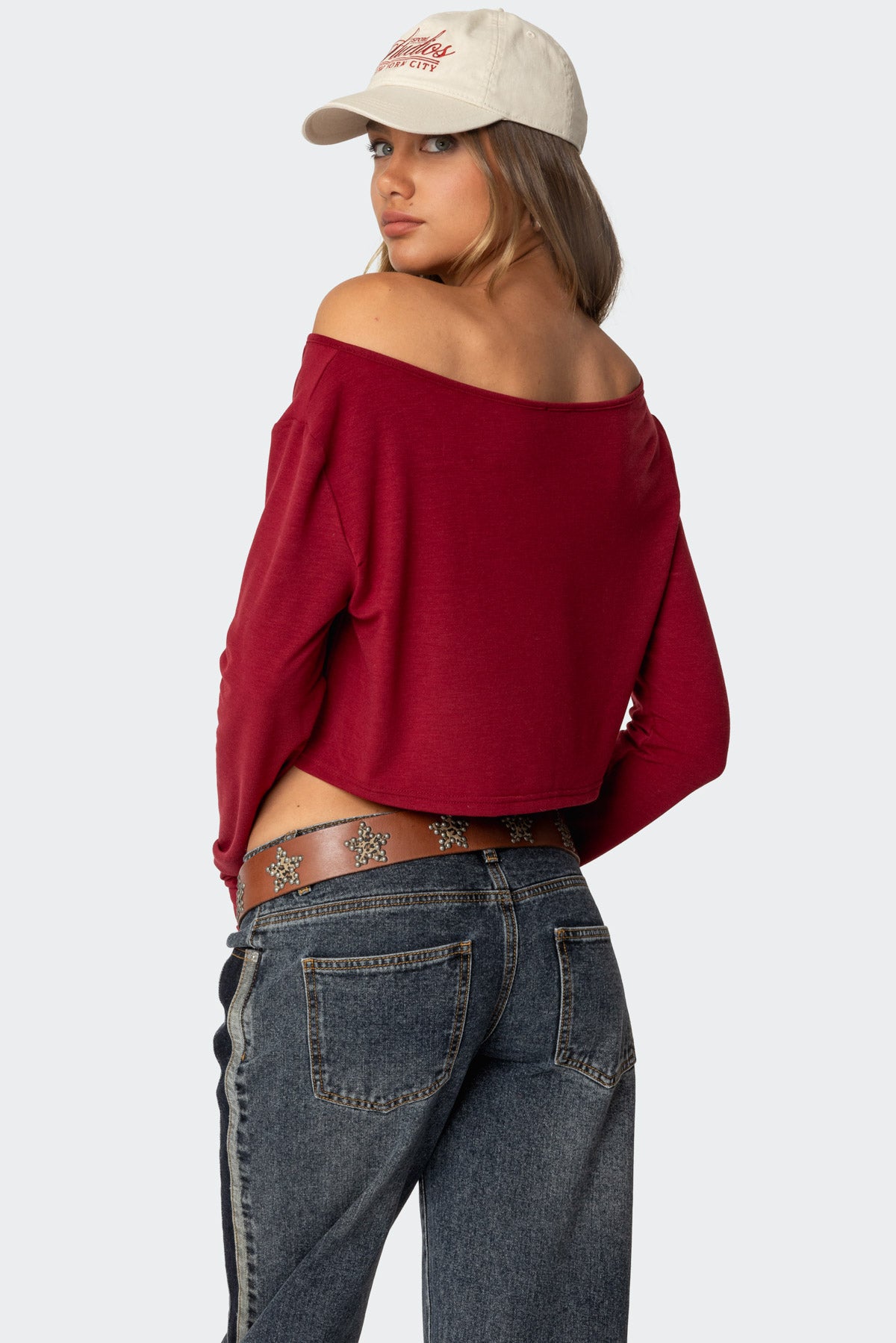 Cropped Off Shoulder Top - Image 5