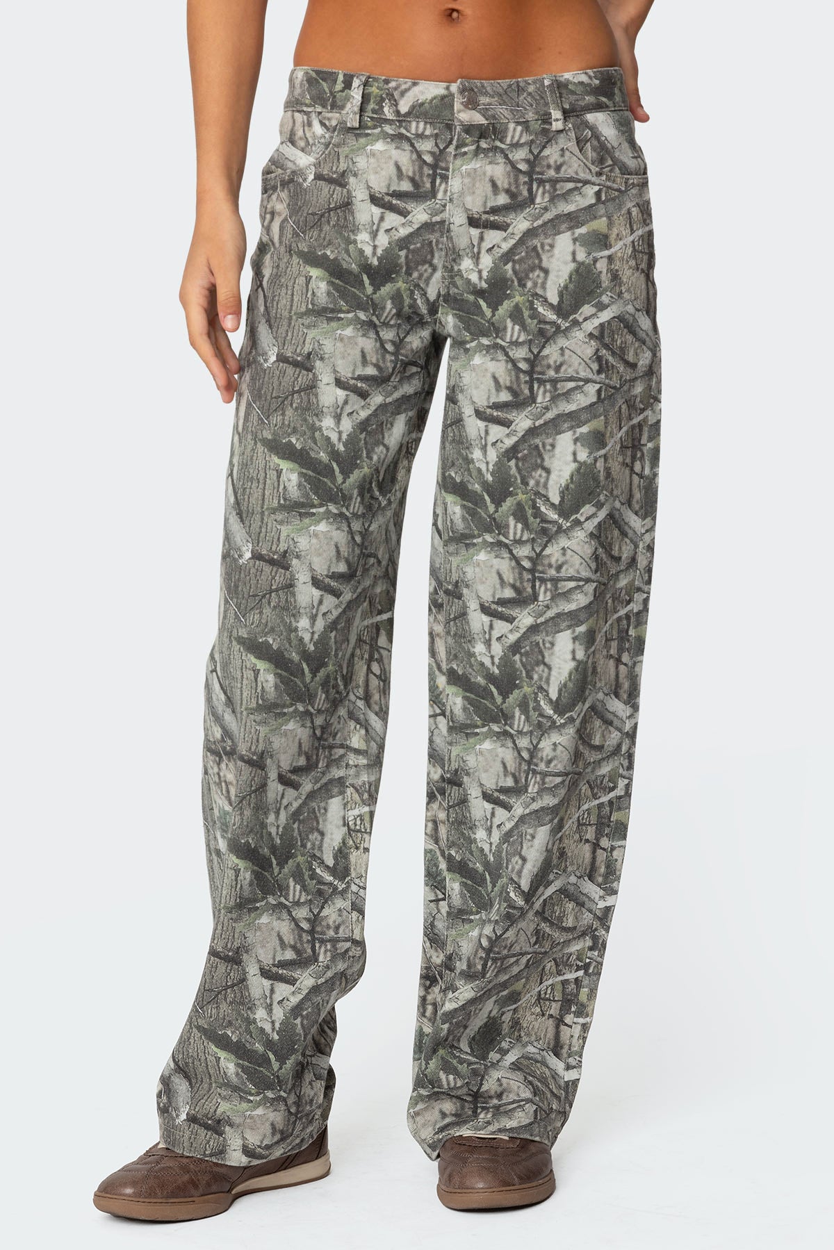 Camo & Bow Low Rise Jeans - Image 2
