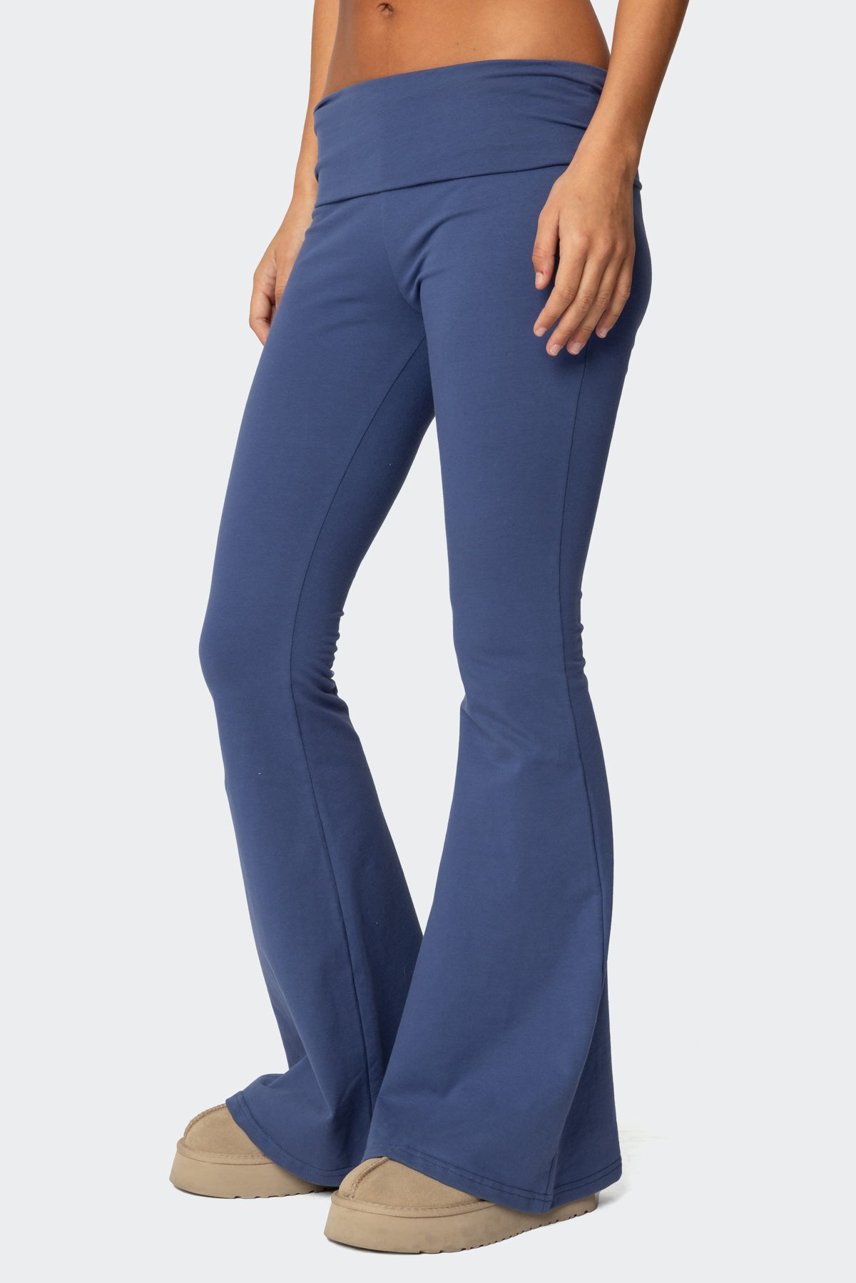 Aiyana Fold Over Flared Leggings - Image 4