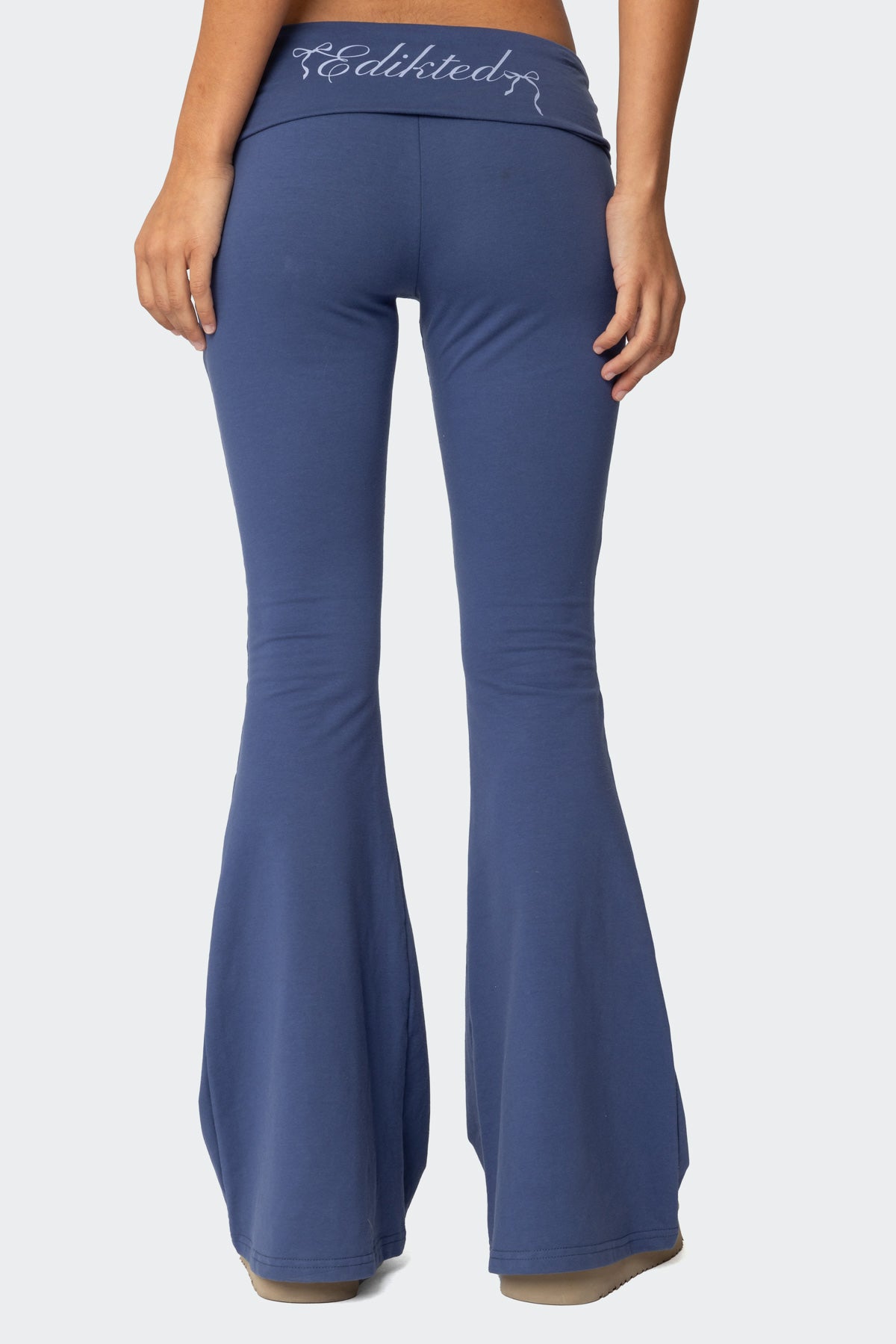 Aiyana Fold Over Flared Leggings - Image 2