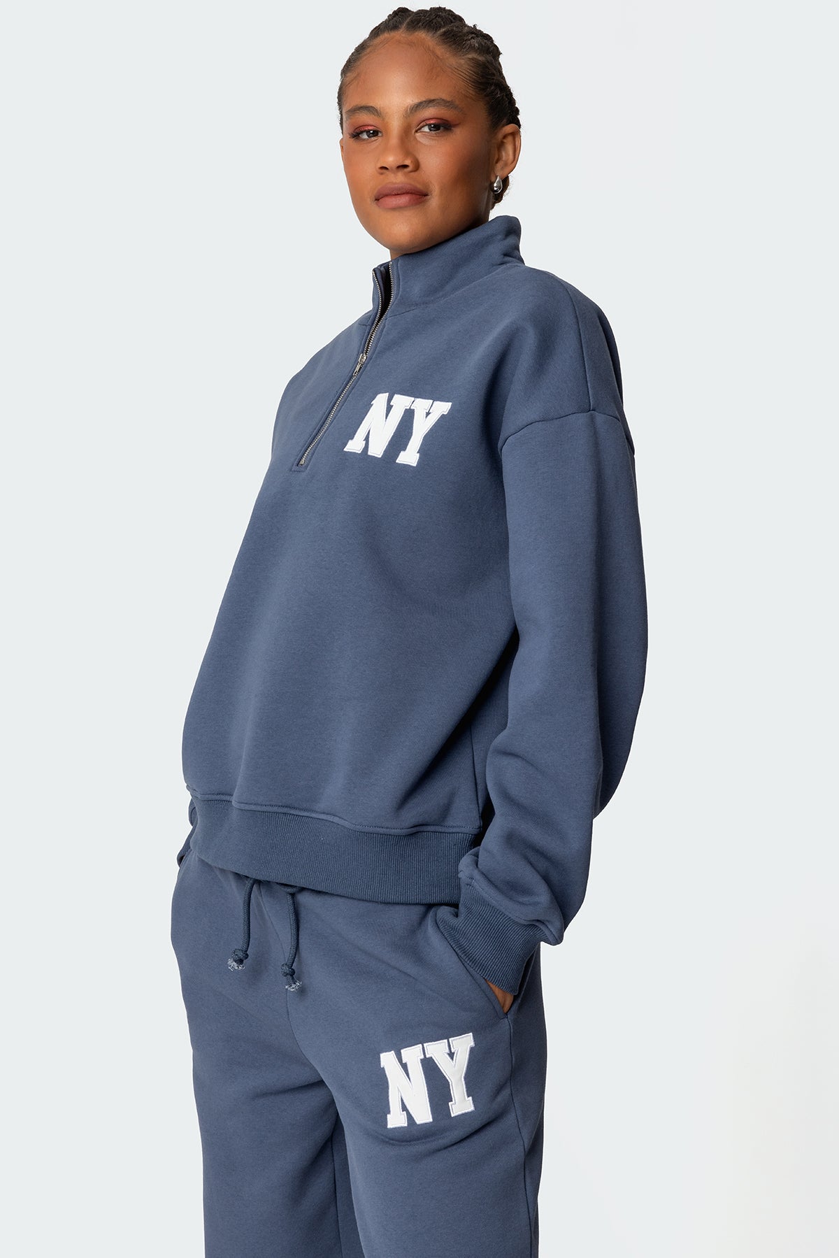 Ny Quarter Zip Sweatshirt - Image 3