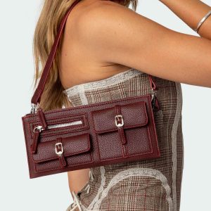 Utility Faux Leather Bag