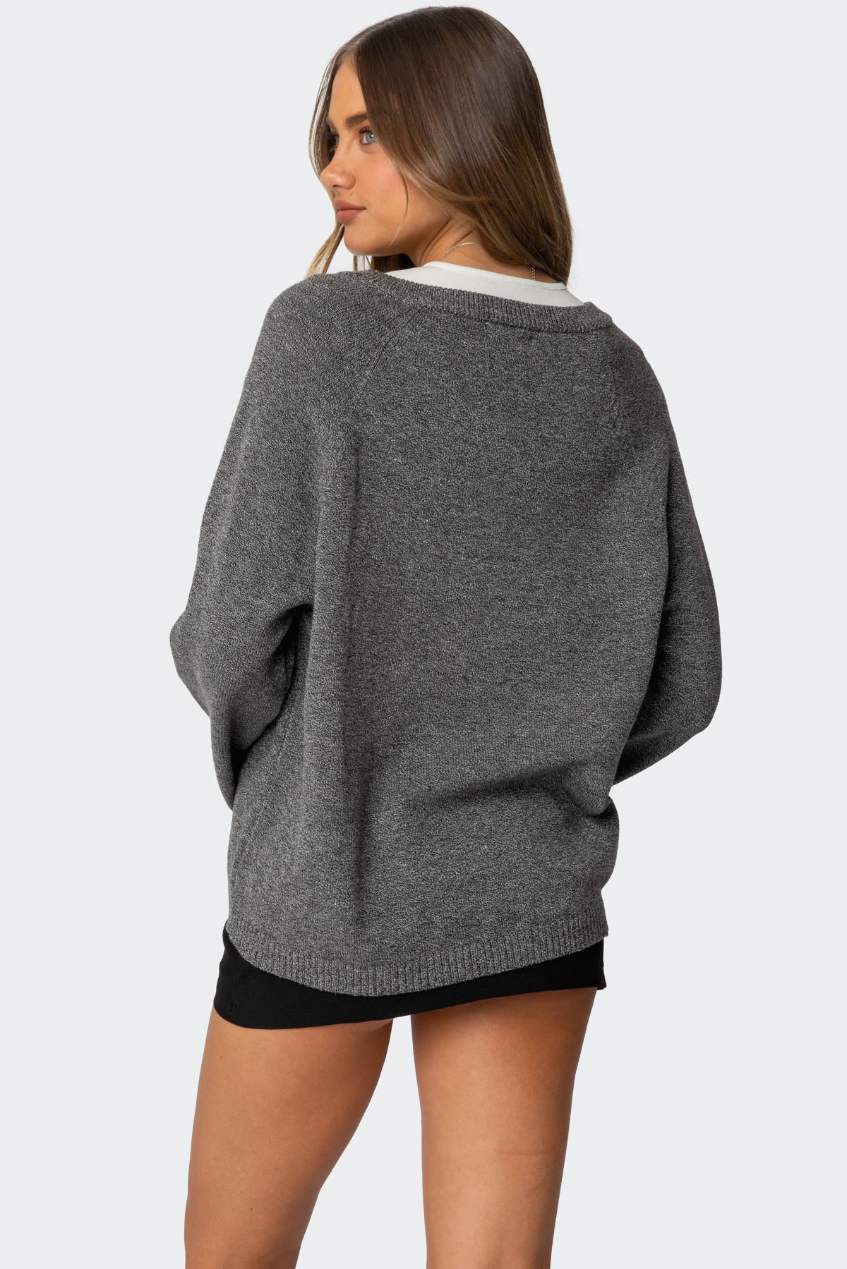 Martha Oversized V Neck Sweater - Image 5