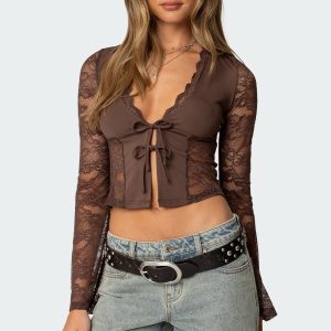 Stephi Lacey Split Front Top