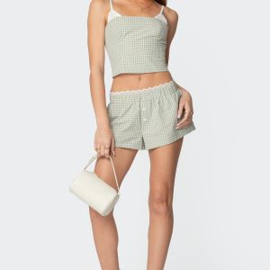 Lenorah Gingham Boxer Shorts