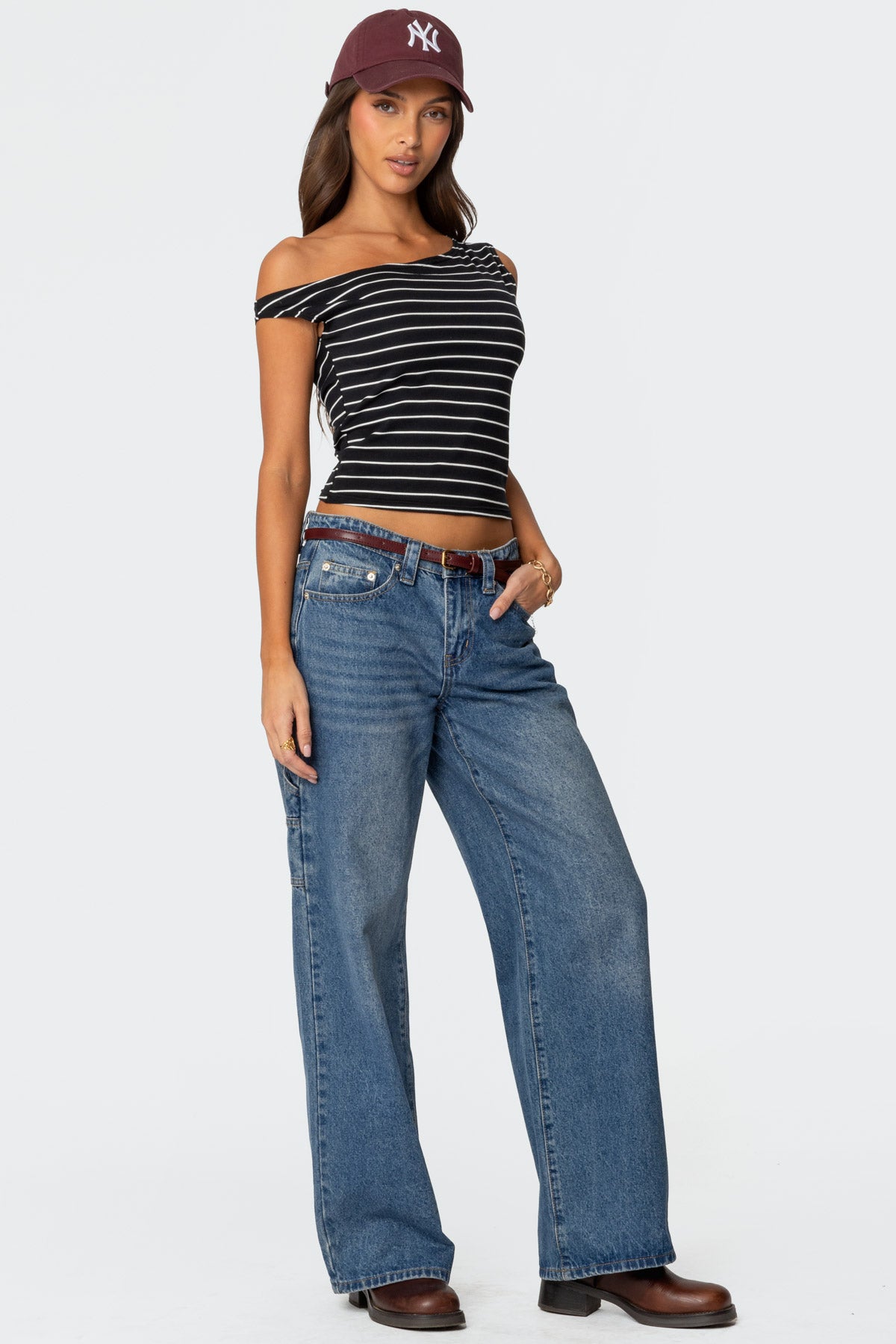 Keryn Striped Asymmetric Top - Image 5