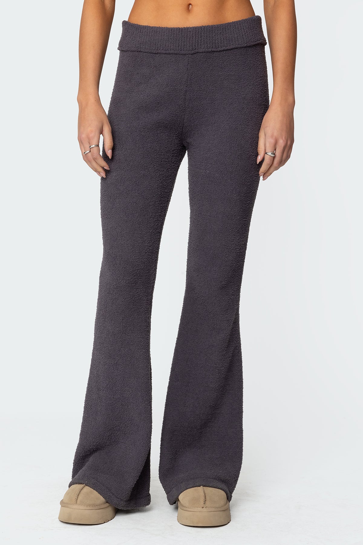 Plush Flared Pants - Image 2