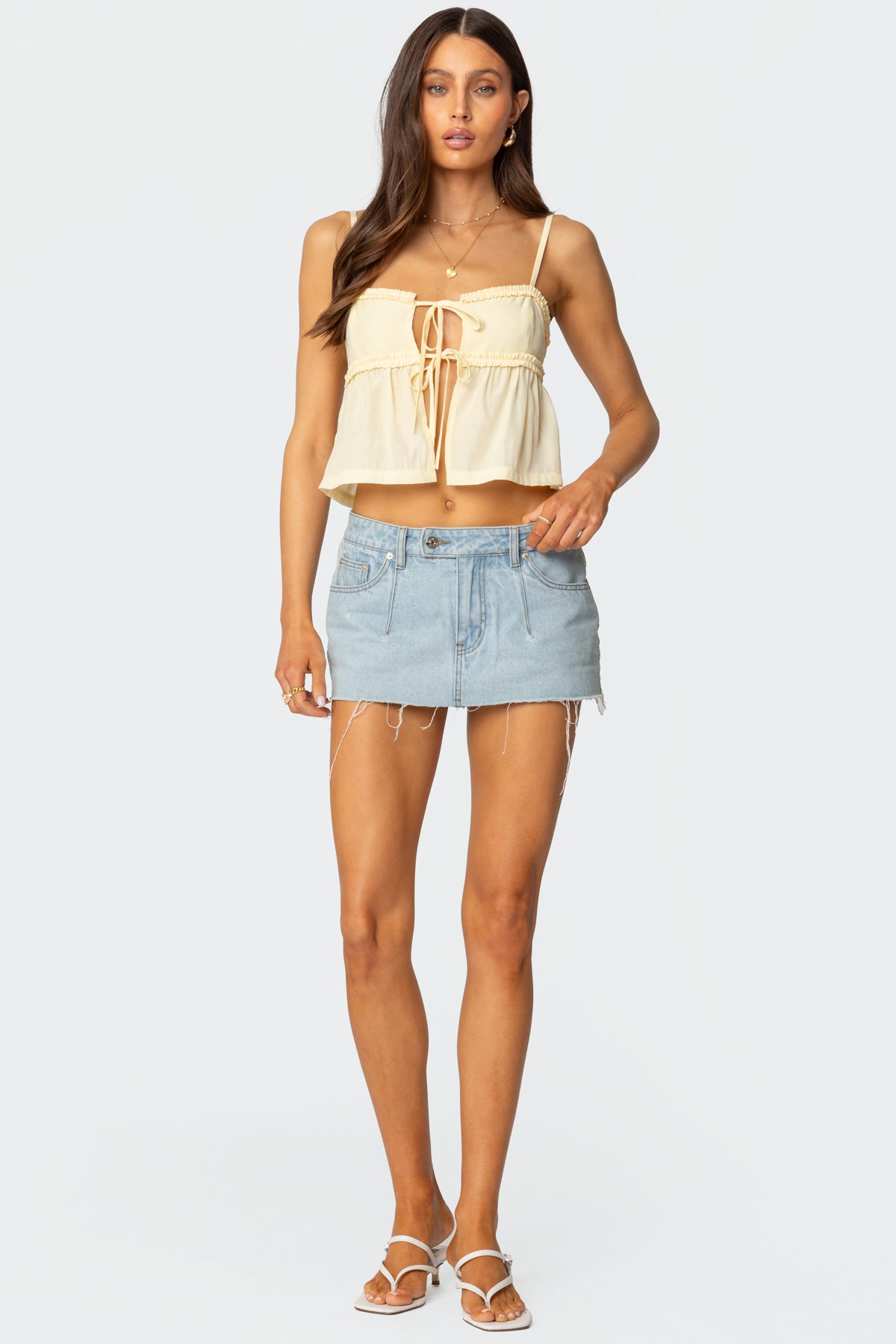Loula Tie Front Tank Top - Image 5