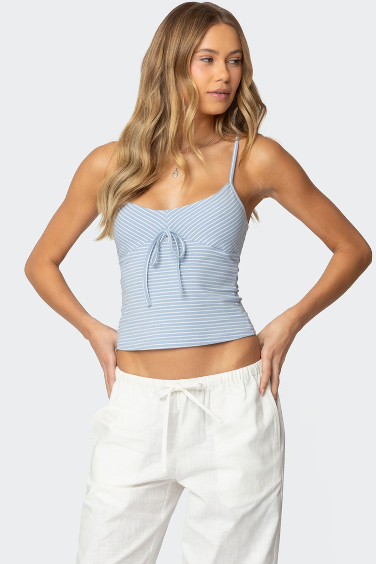 Tova Striped Scoop Tank Top - Image 2