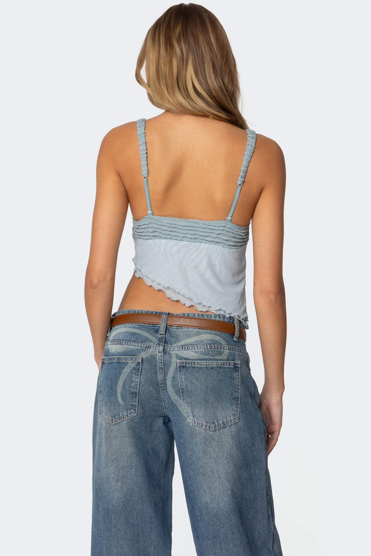 Ruffled Asymmetric Tank Top - Image 5